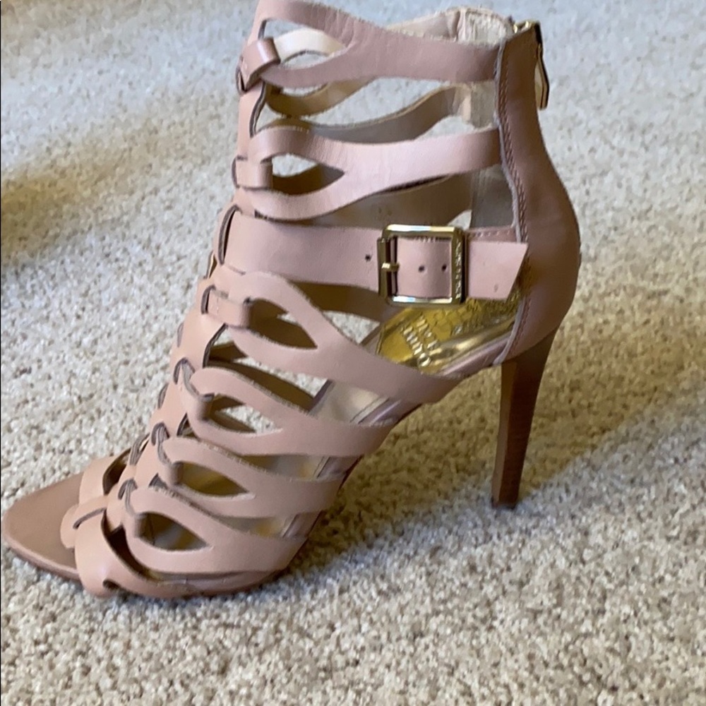 Vince Camuto gladiator heel blush pink